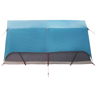 Tunnel Tent with Roof Blue 8-Person Polyester and Steel