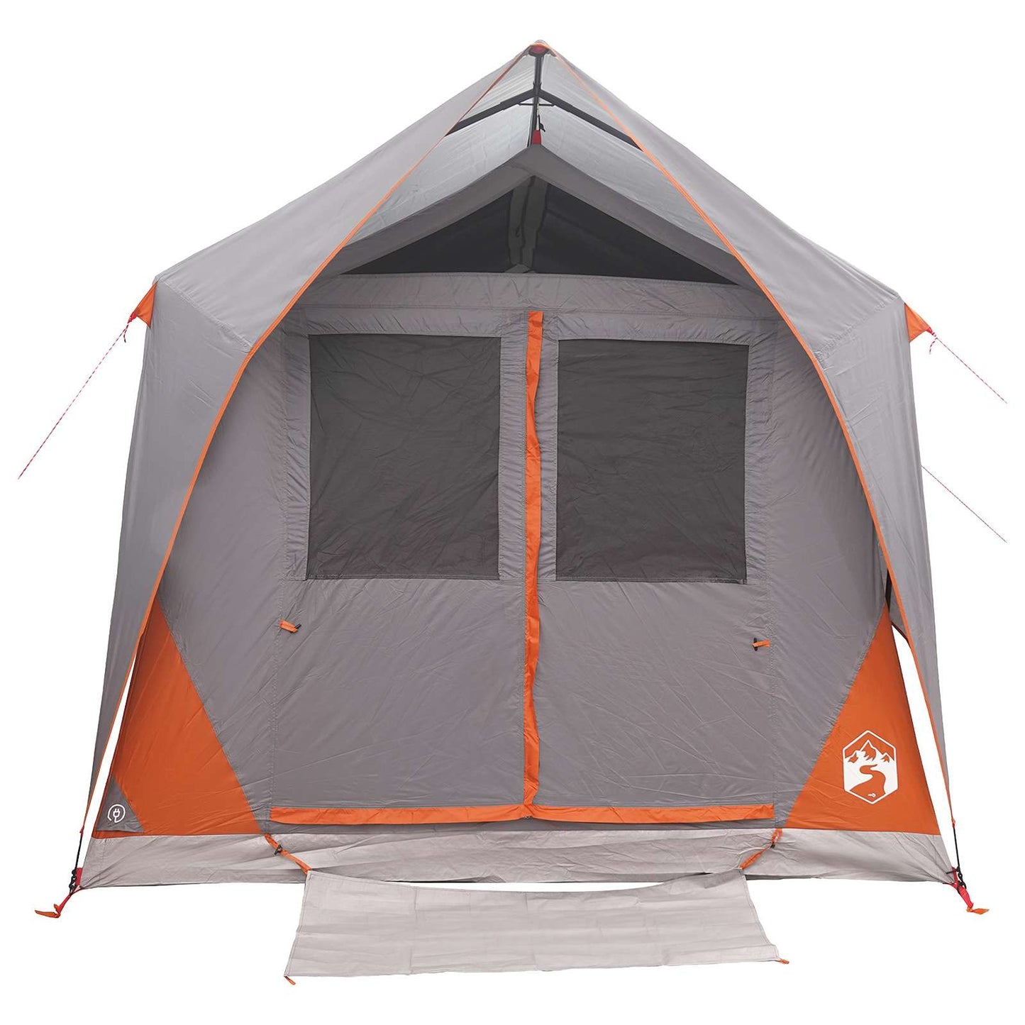 Tunnel Tent Grey and Orange 8-Person Polyester and Steel