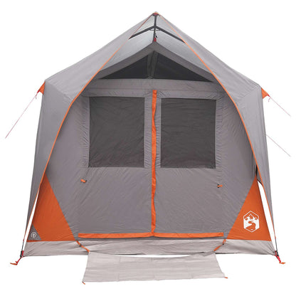 Tunnel Tent Grey and Orange 8-Person Polyester and Steel