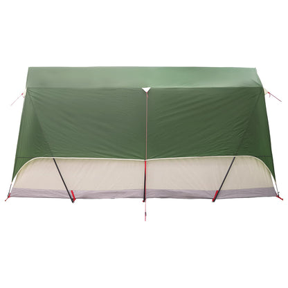 Tunnel Tent with Roof Green 10-Person Polyester and Steel
