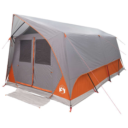 Tunnel Tent Grey and Orange 10-Person Polyester and Steel
