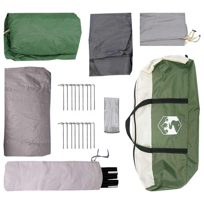 Tunnel Tent Green 366 x 244 x 198 cm Polyester and Steel
