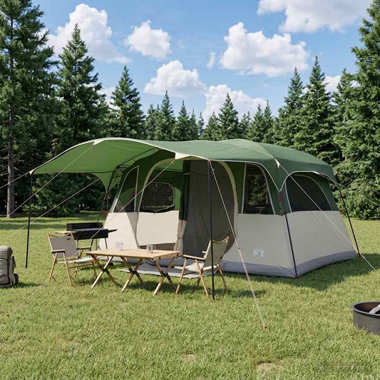 Tunnel Tent Green 366 x 244 x 198 cm Polyester and Steel