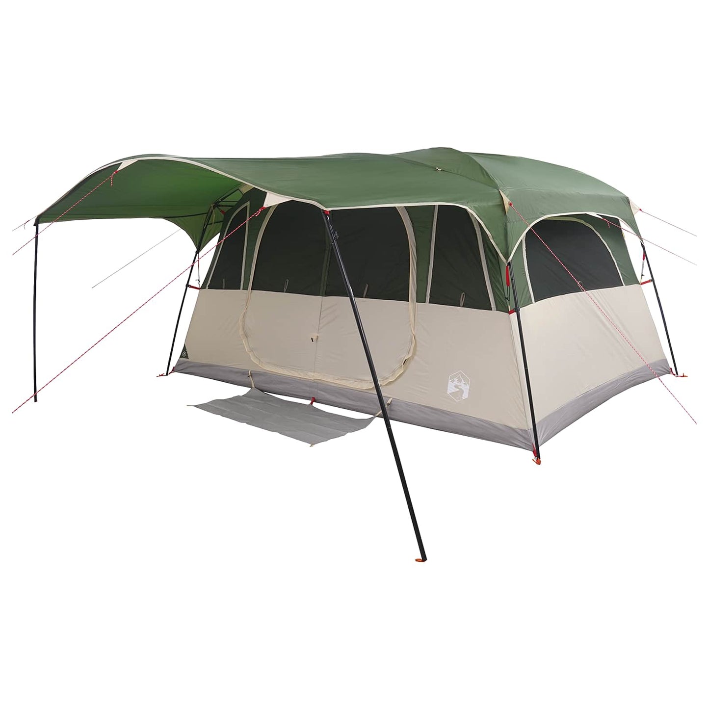Tunnel Tent Green 366 x 244 x 198 cm Polyester and Steel