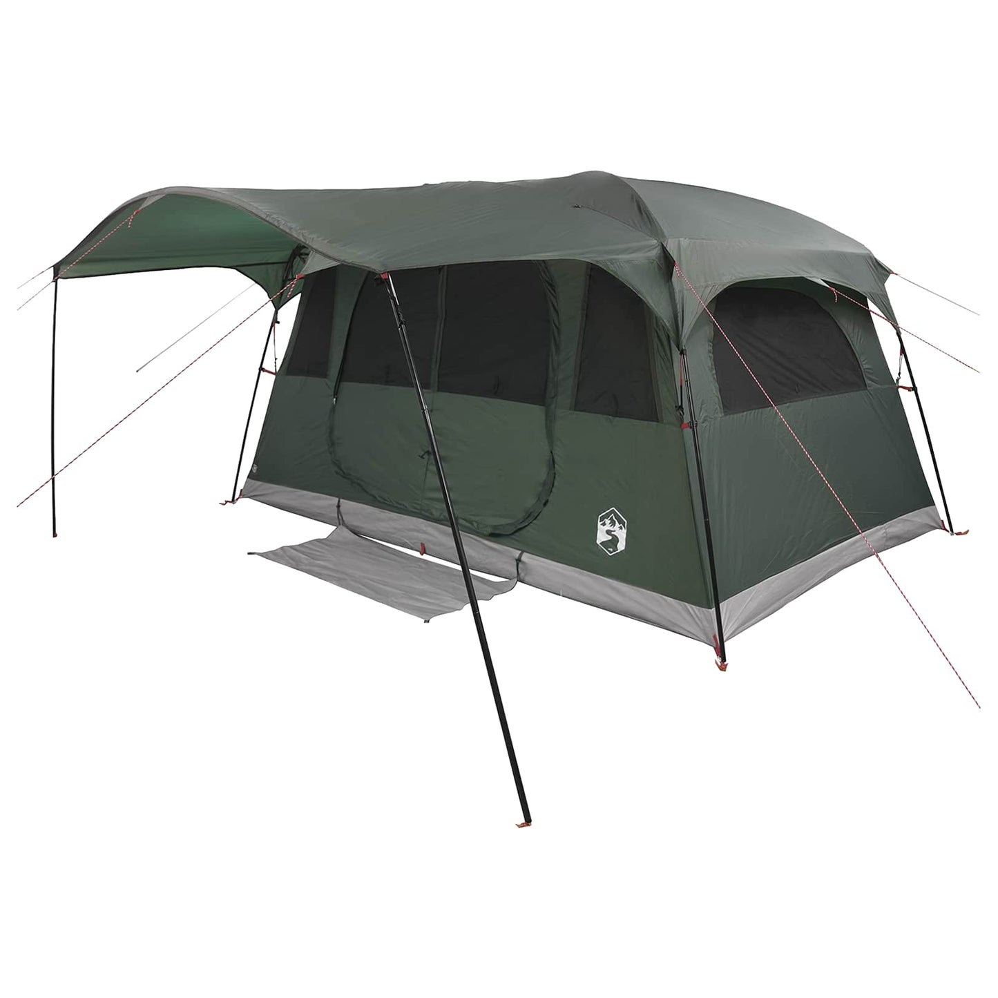 Tunnel Tent Army Green 366 x 244 x 198 cm Polyester and Steel