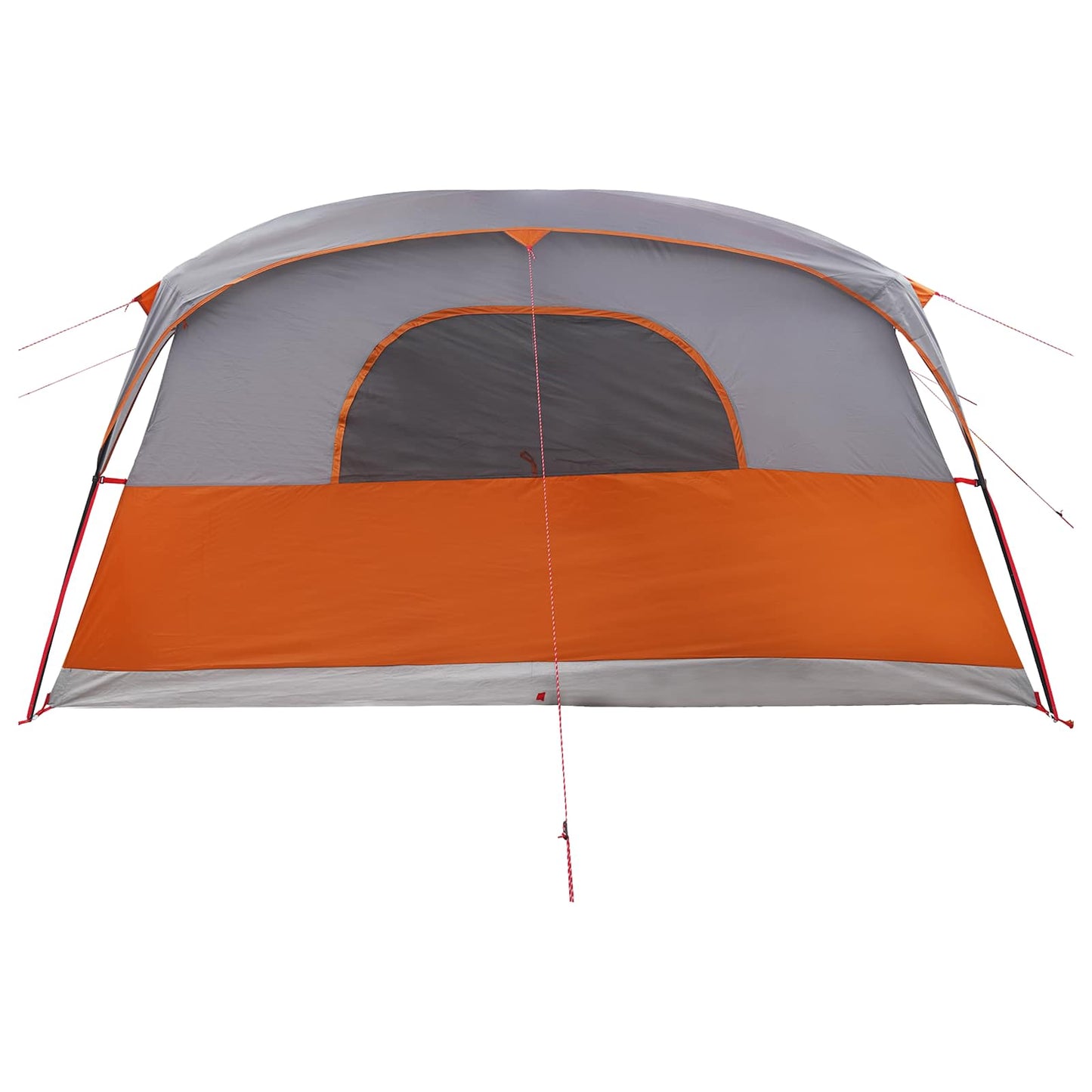 Tunnel Tent with Roof Grey and Orange 427 x 305 x 205 cm