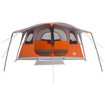 Tunnel Tent with Roof Grey and Orange 427 x 305 x 205 cm