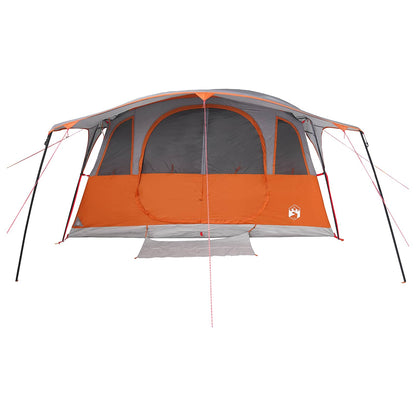Tunnel Tent with Roof Grey and Orange 427 x 305 x 205 cm