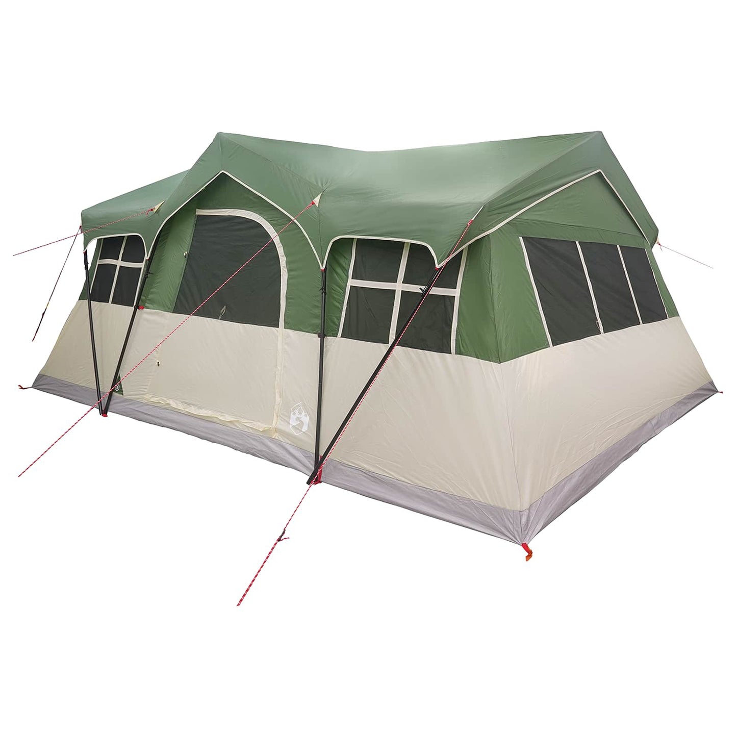 Family Tent Green 487 x 340 x 216 cm Polyester and Steel