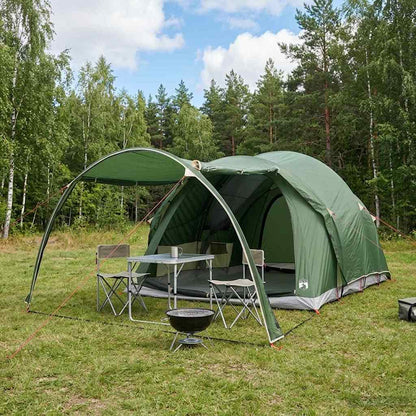 Tunnel Tent Green 370 x 275 x 210 cm Polyester and Steel