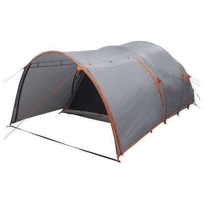 Tunnel Tent with Roof Grey and Orange 370 x 275 x 210 cm