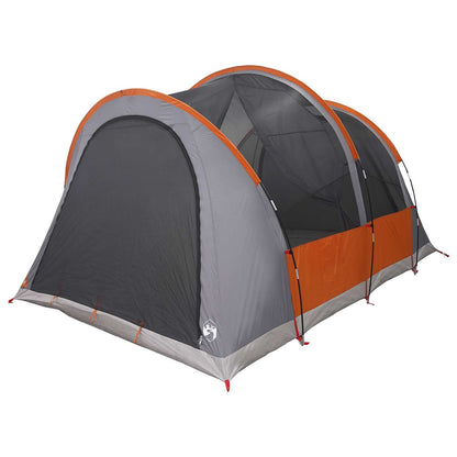Tunnel Tent with Roof Grey and Orange 370 x 275 x 210 cm