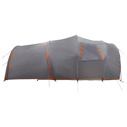 Tunnel Tent with Roof Grey and Orange 370 x 275 x 210 cm