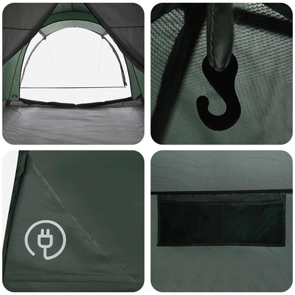 Tunnel Tent Army Green 370 x 275 x 210 cm Polyester and Steel