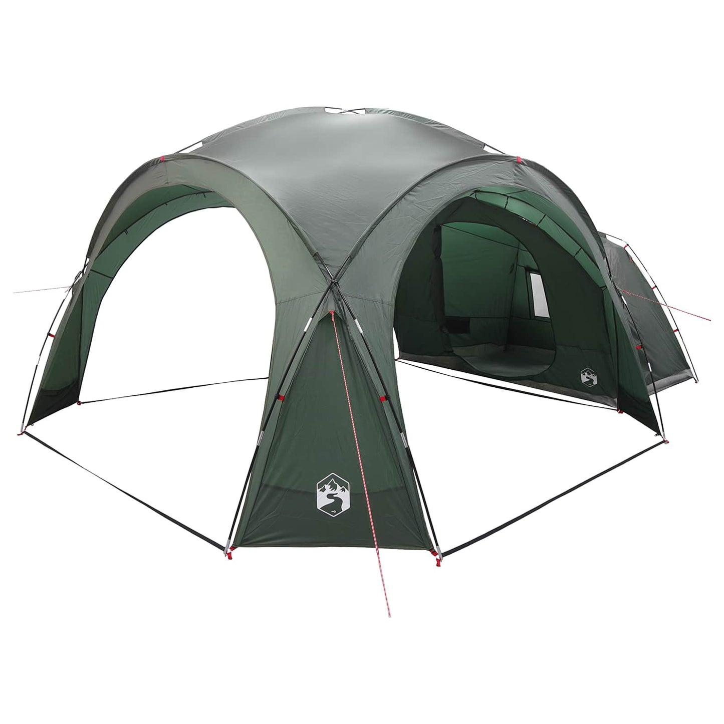 Side Tent Army Green 410 x 410 x 250 cm Polyester and Steel