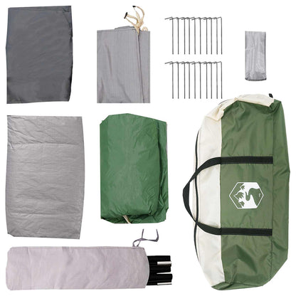 Cabin Tent Green 480 x 273 x 205 cm Polyester and Steel