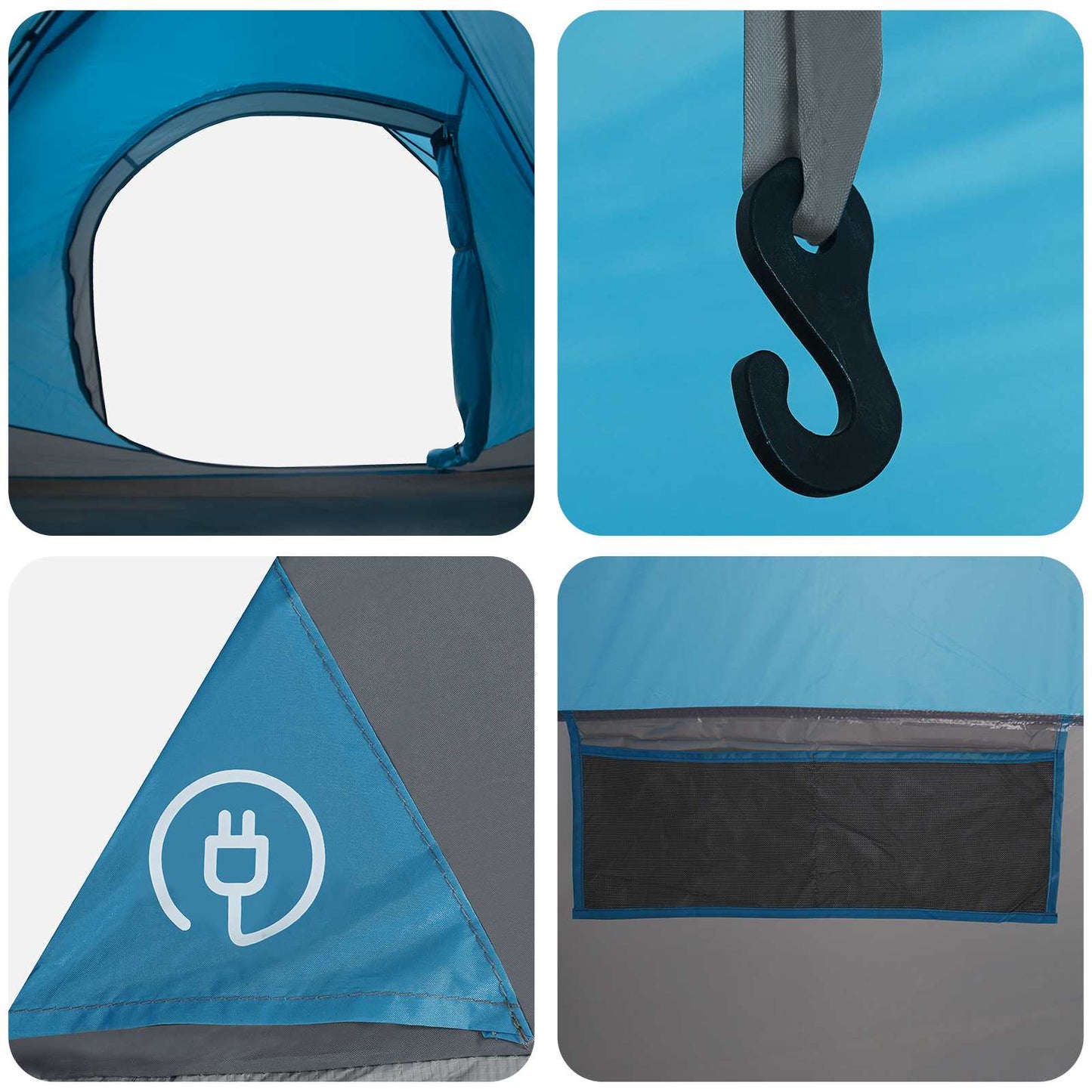 Instant Tent Blue 305 x 215 x 140 cm Polyester and Steel