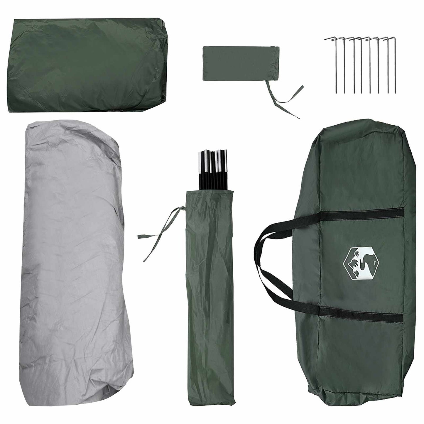 Instant Tent Army Green 305 x 215 x 140 cm Polyester and Steel