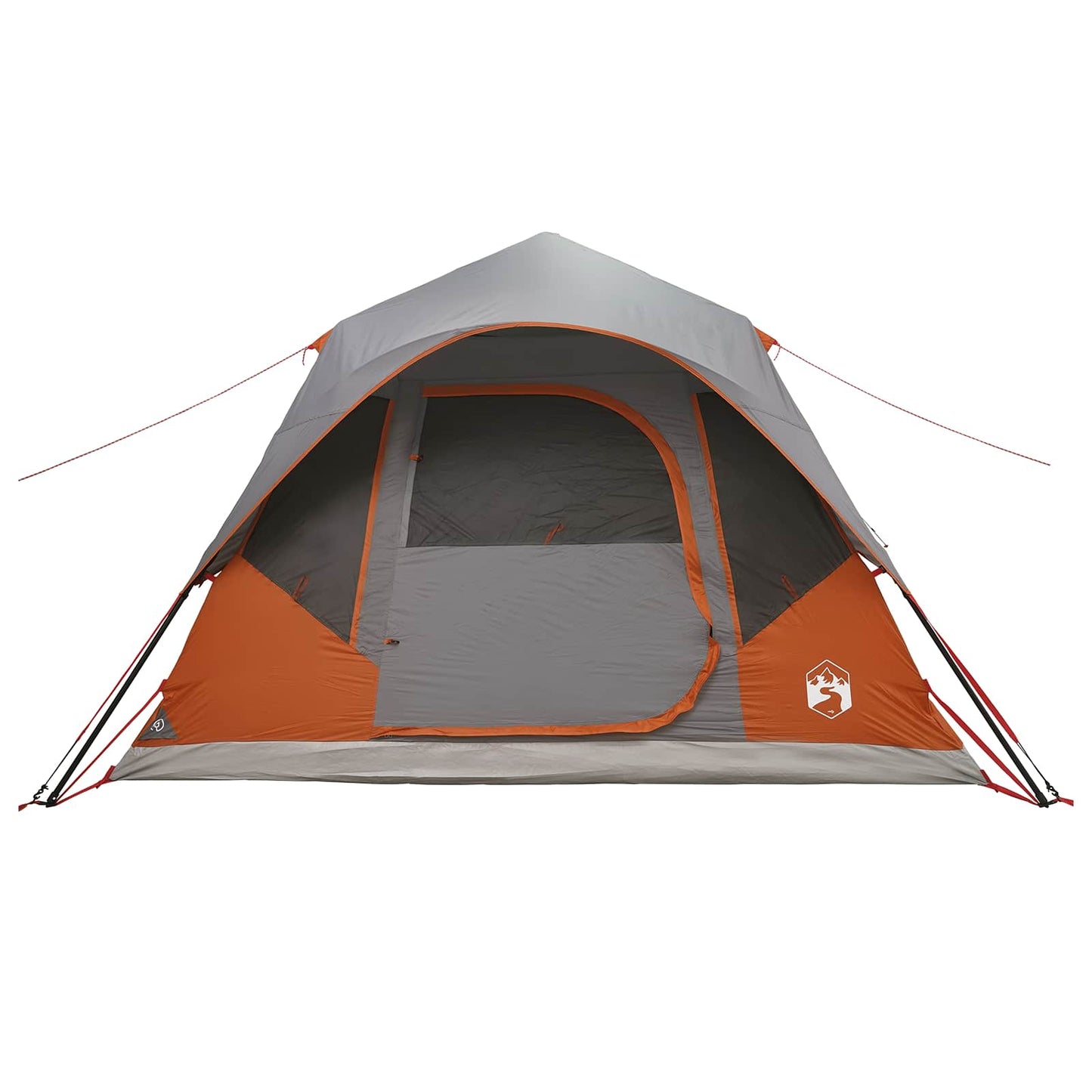 Instant Tent with Roof Grey and Orange 305 x 275 x 190 cm