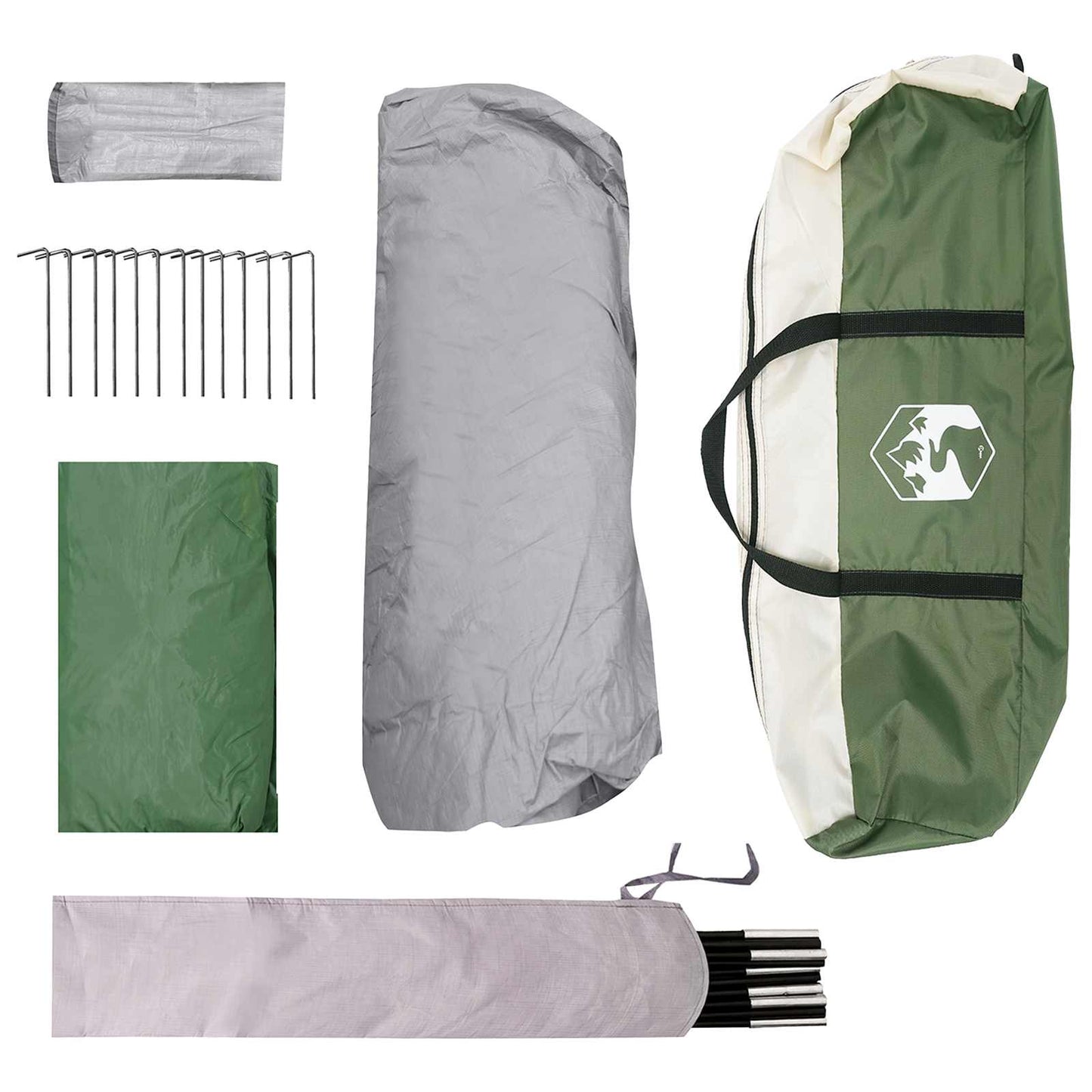 Family Tent Green 305 x 275 x 190 cm Polyester and Steel