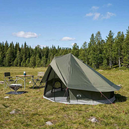 Tipi Tent Army Green 700 x 700 x 395 cm Polyester and Steel