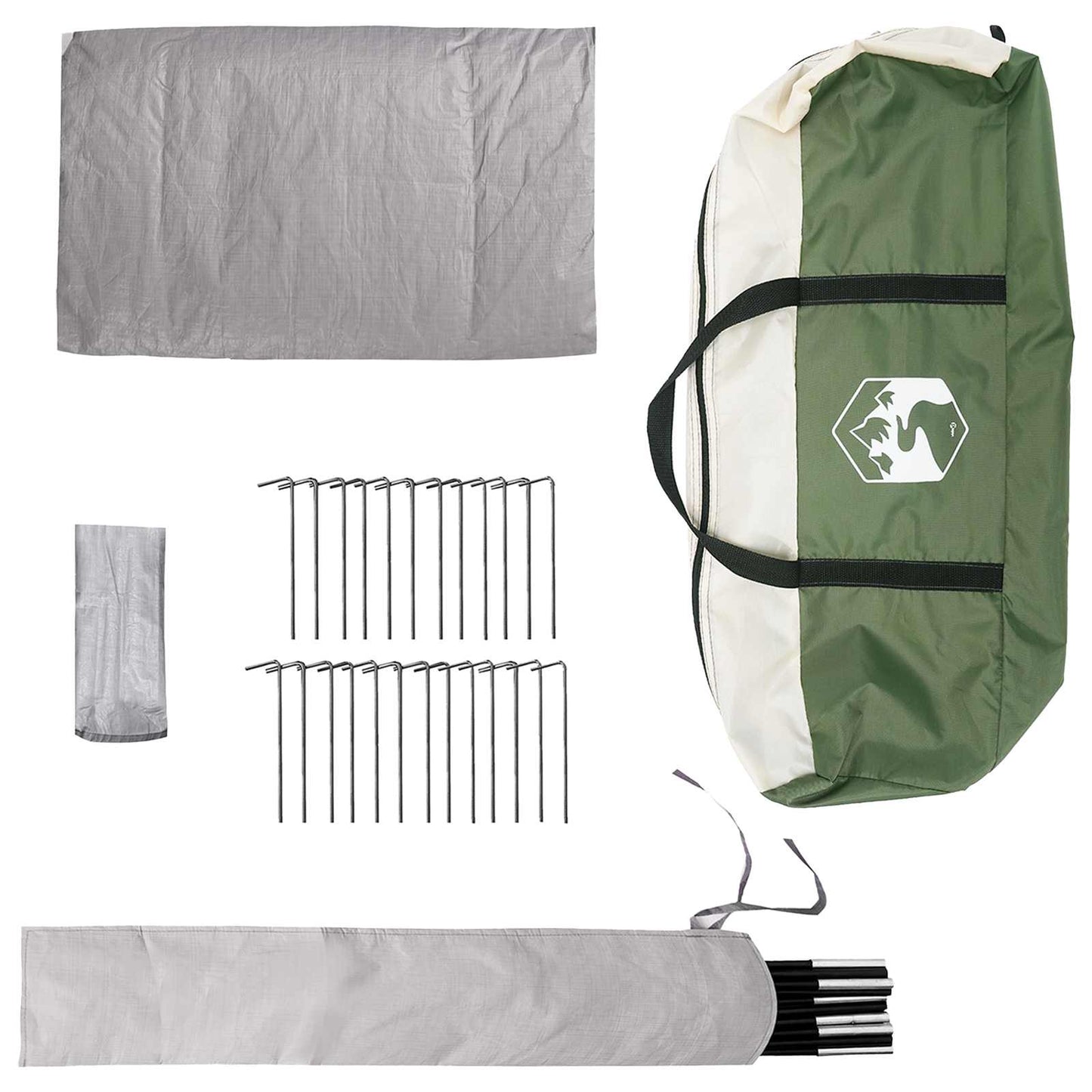 Tipi Tent Green 800 x 800 x 430 cm Polyester and Steel