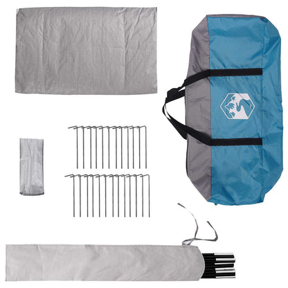 Tipi Tent with Roof Blue 800 x 800 x 430 cm Polyester and Steel