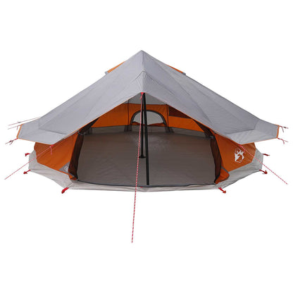 Tipi Tent with Roof Grey and Orange 800 x 800 x 430 cm