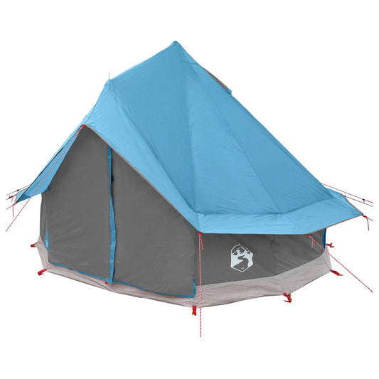 Tipi Tent with Roof Blue 250 x 250 cm Polyester and Steel