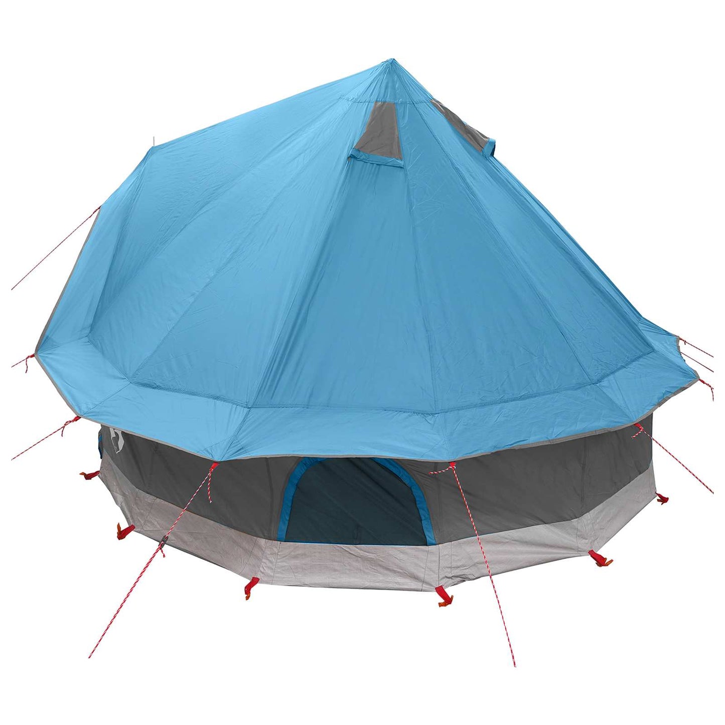 Tipi Tent with Roof Blue 250 x 250 cm Polyester and Steel