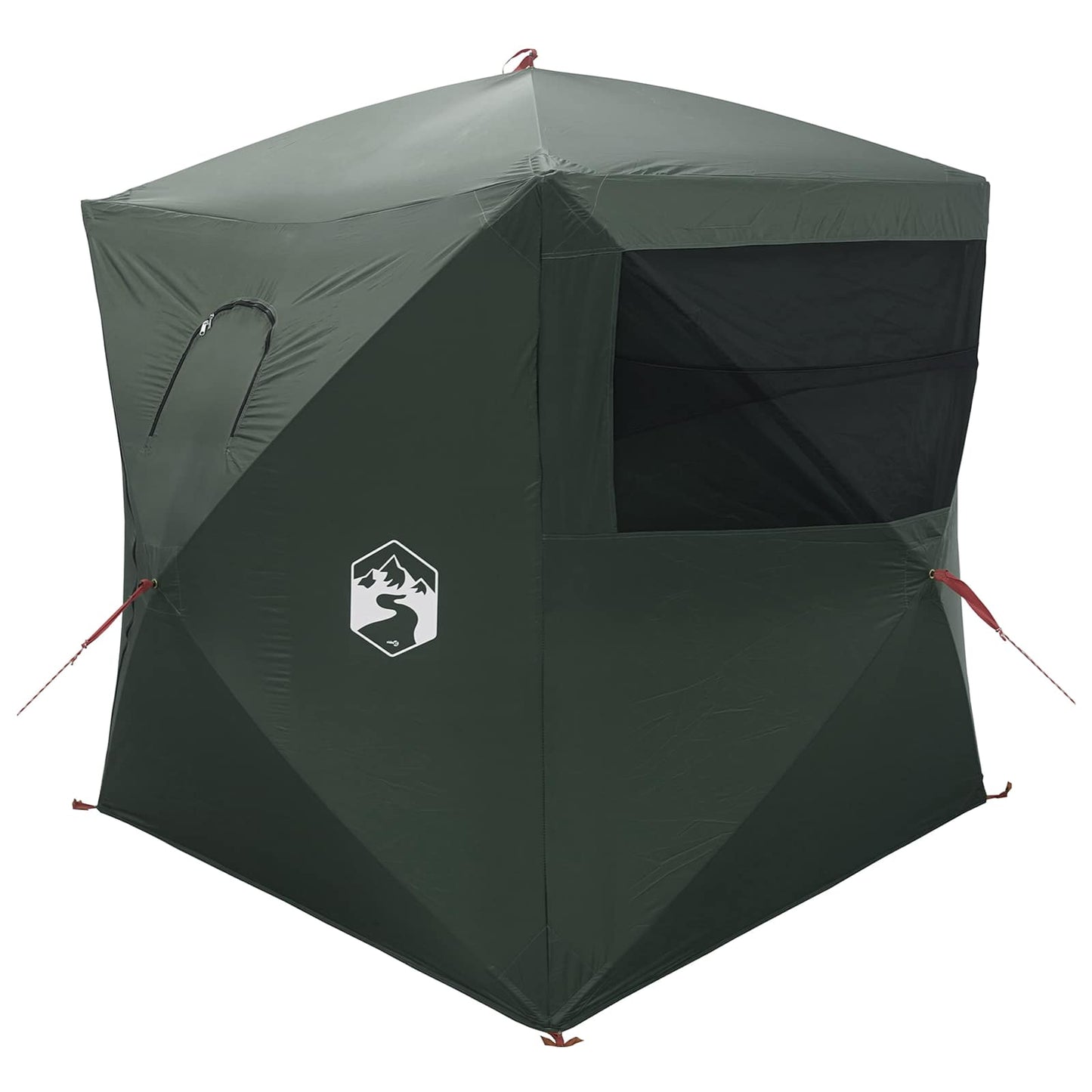 Hunting Tent Army Green 143 x 143 x 165 cm Polyester and Steel
