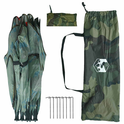 Hunting Tent Camouflage 143 x 143 x 165 cm Polyester and Steel