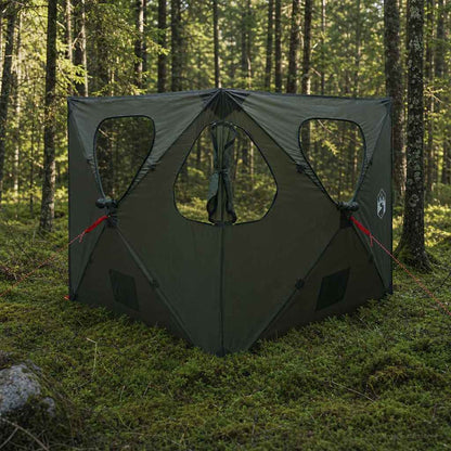 Hunting Tent Army Green 145 x 145 x 150 cm Polyester and Steel