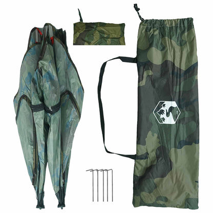 Hunting Tent Camouflage 145 x 145 x 150 cm Polyester and Steel