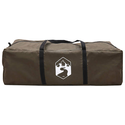 Family Tent Brown Grey 420 x 305 x 200 cm Polyester and Steel
