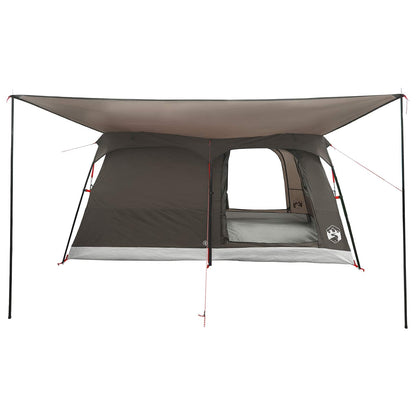 Family Tent Brown Grey 420 x 305 x 200 cm Polyester and Steel