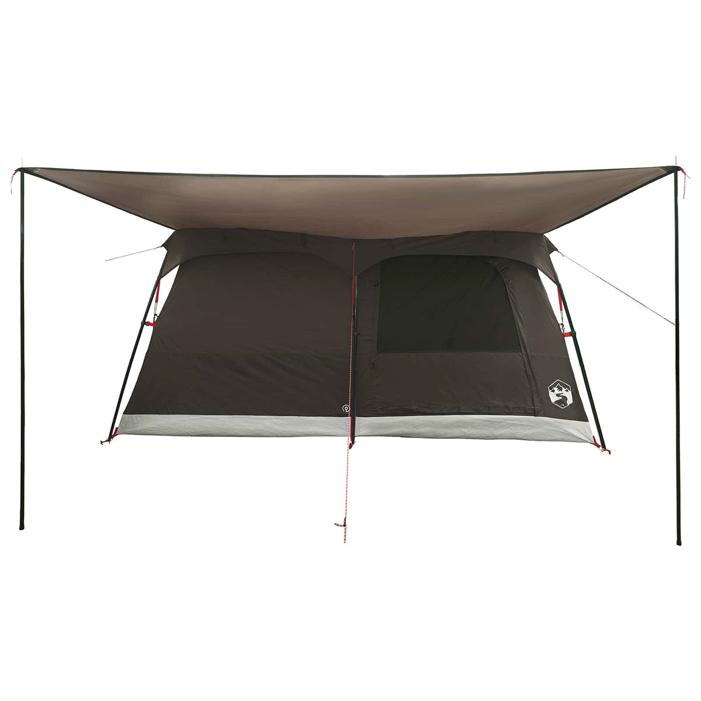 Family Tent Brown Grey 500 x 400 x 230 cm Polyester and Steel