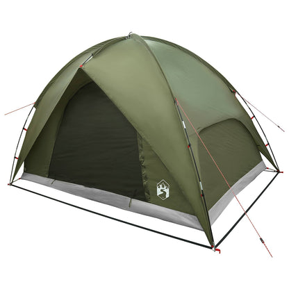 Camping Tent with Rainfly Water-resistant Dome Olive Green