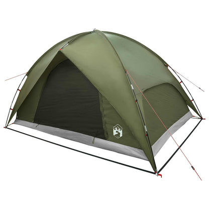 Camping Tent with Rainfly Water-resistant Dome Olive Green