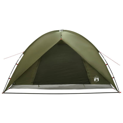 Camping Tent with Rainfly Water-resistant Dome Olive Green