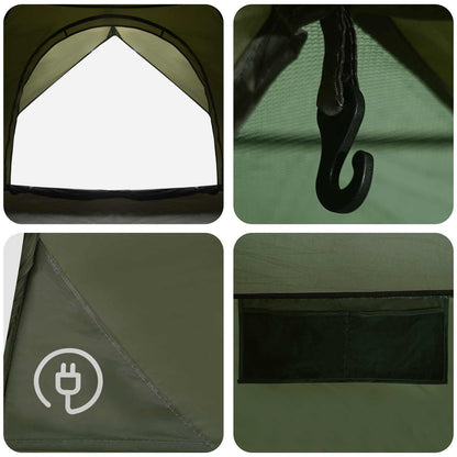 Camping Tent with Rainfly Water-resistant Dome Olive Green