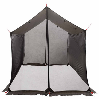Camping Tarp with Mesh Walls Brown Grey 270 x 210 x 210 cm