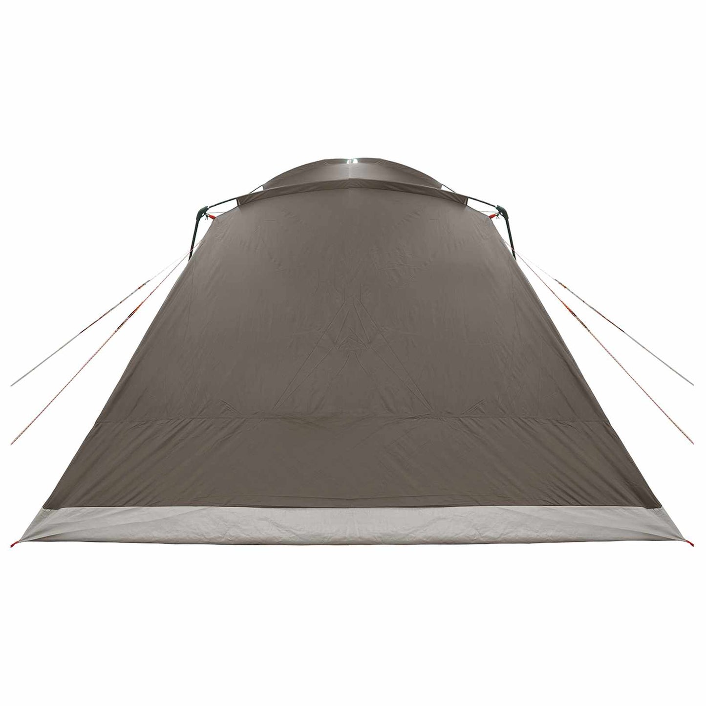 Cabin Tent with Roof Brown grey 12-Person Polyester and Steel