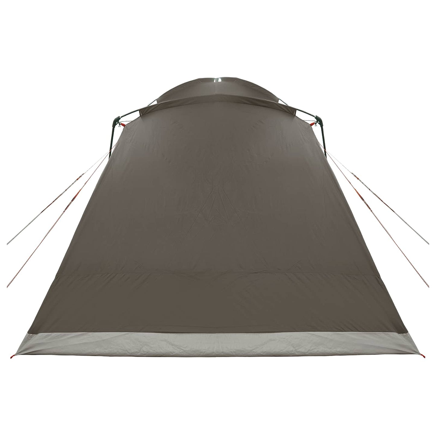 Cabin Tent with Roof Brown grey 8-Person Polyester and Steel