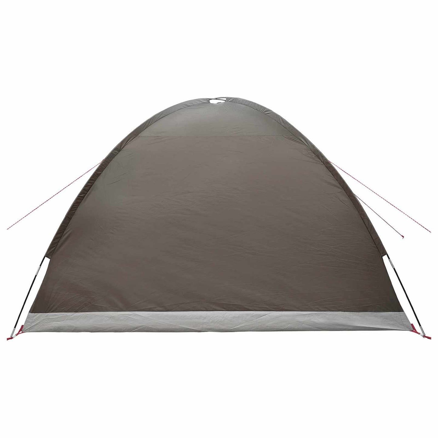 Cabin Tent with Roof Brown grey 6-Person Polyester and Steel
