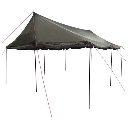 Family Tent Brown grey 450 x 400 x 265 cm Polyester and Steel