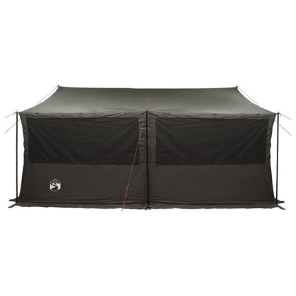 Family Tent Brown grey 450 x 400 x 265 cm Polyester and Steel