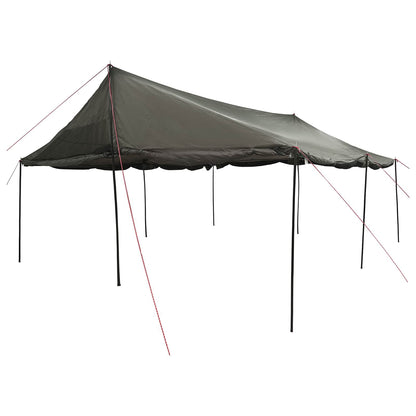 Family Tent Brown grey 600 x 400 x 268 cm Polyester and Steel