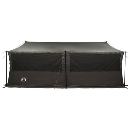 Family Tent Brown grey 600 x 400 x 268 cm Polyester and Steel