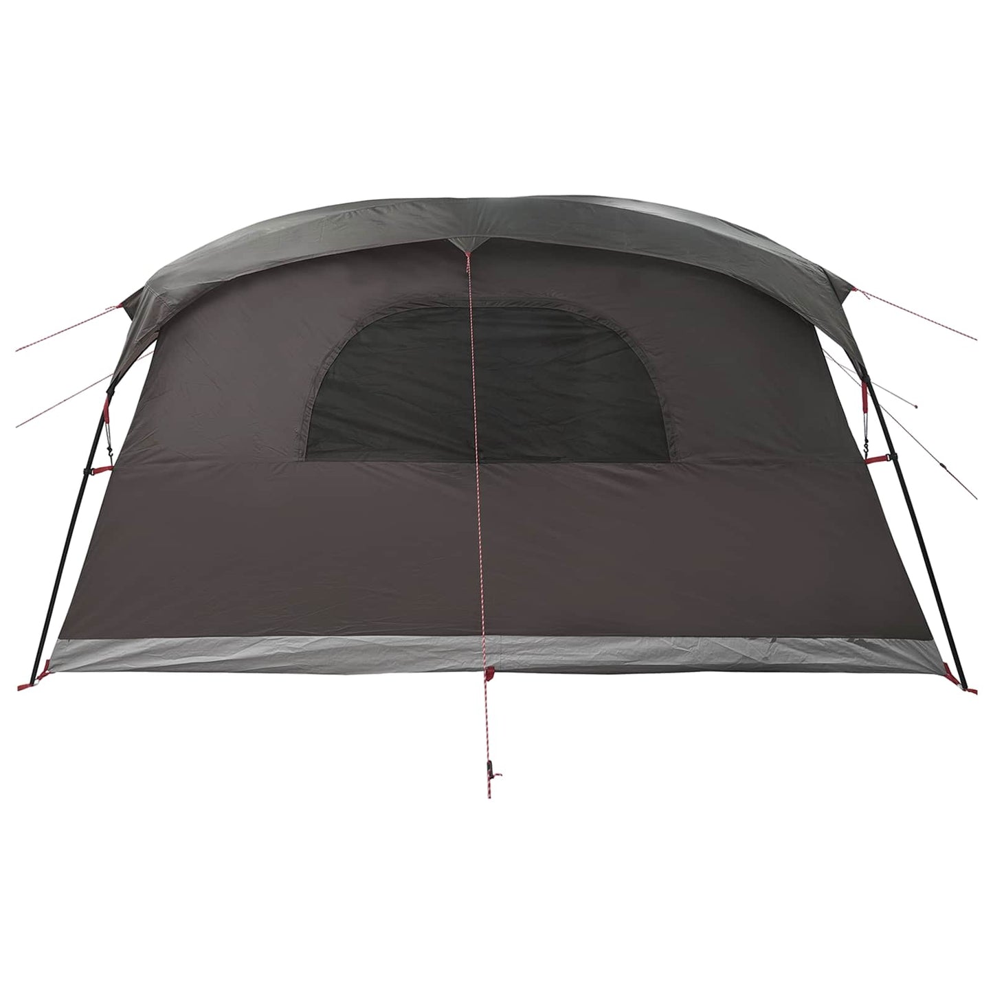 Tunnel Tent Brown Grey 366 x 244 x 198 cm Polyester and Steel